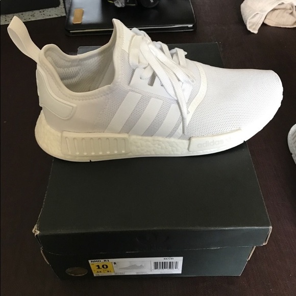 adidas all white nmds